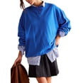 thumbnail image 1 of Honganda Sweat-shirts pour Femmes Col Rond à Manches Longues et Pull-Over Décontracté, 1 of 9