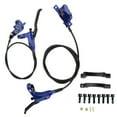 thumbnail image 2 of Bike Disc Brake Set, Mountain Bike Hydraulic Disc Brake Kit 4 Piston Hydraulic Disc Brake Bike CNC Bilateral Oil Brake with 160mm Rotor Disc Suitable for Most Model on the Market, 2 of 7