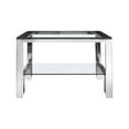 thumbnail image 4 of American Home Classic Laurence Metal and Glass Coffee Table in High Polish Gold, 4 of 11