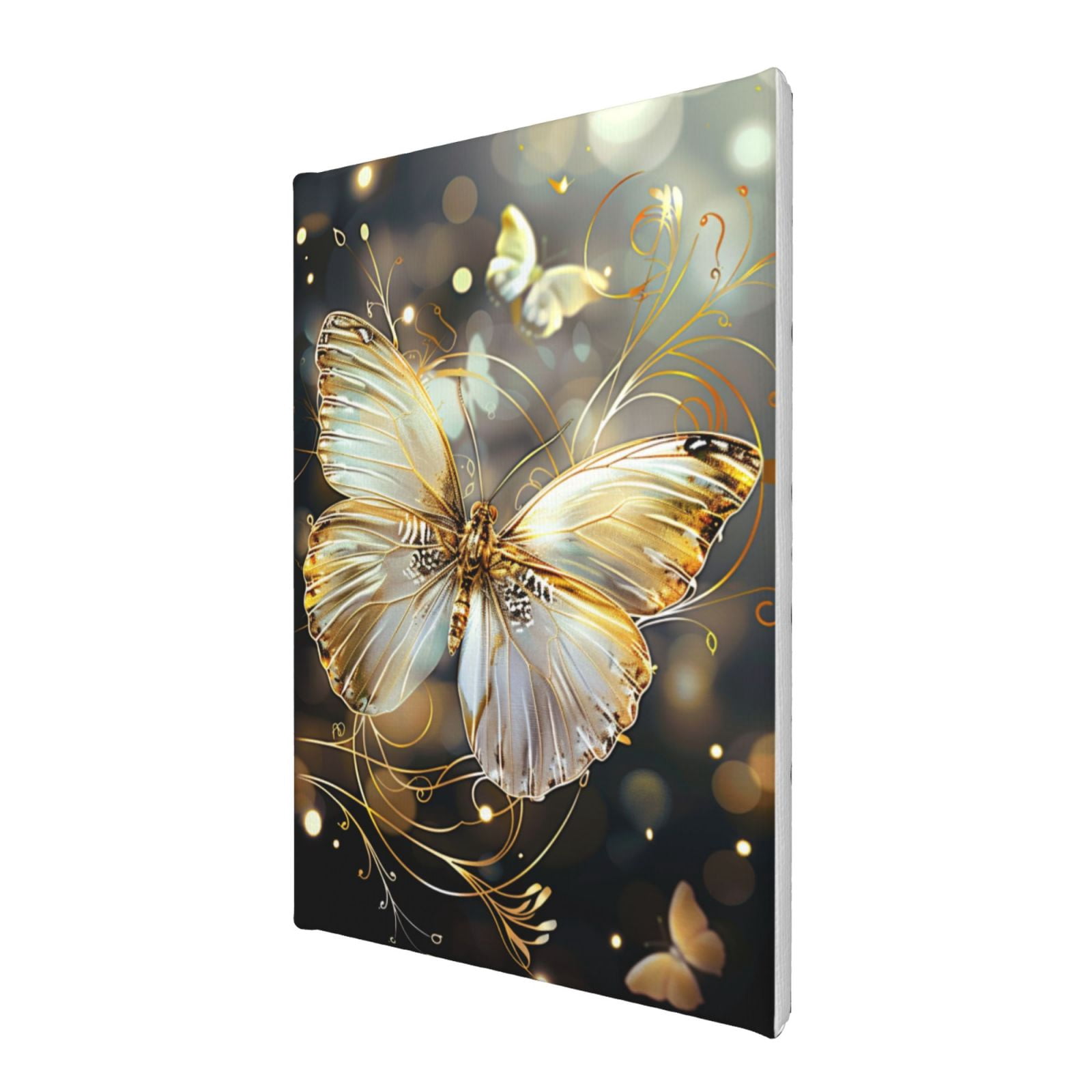 8x12 inch Paintings For Living Room Decor White Butterfly,Home Decor Living Room Accessory,Modern Style White Butterfly Canvas Prints,For Butterfly Enthusiast Gift,Bedroom,Study,Office,Yard