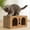 brown21, variant on Cat Scratcher Bed, 2 In 1 Cardboard Lounge Pad, Indoor Cat Nap Bed Scratch Board for Play Sleep Claw Care Daily Rest