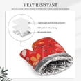 thumbnail image 5 of ZNDUO Kitchen Oven Gloves, Durable Heat Resistant Oven Gloves with Quilted Liner Non-Slip Textured Grip Perfect for BBQ, Baking, Cooking and Grilling, Flowers Petals Pattern Design, 5 of 8