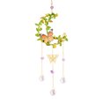 thumbnail image 1 of Campana colgante para ventana estrella Luna corazón redondo atrapamoscas carillón de viento decoración para el hogar y el jardín, 1 of 6
