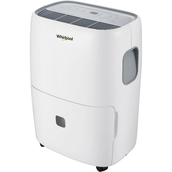 Whirlpool Energy Star 23-Pint Portable Dehumidifier with Auto-Shutoff and Timer Home Dehumidifier and Moisture Absorber For Basement Garage Living Room in White