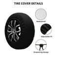 thumbnail image 3 of Kdxio Spare Tire Cover for RV Trailer, Waterproof Wheel Cover,Camper Spare Tire Cover Fit for Rv SUV Truck Travel Trailer 17 inch-Dinosaur and Bone, 3 of 8