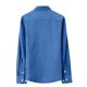 thumbnail image 5 of pstuiky Camisas suaves de manga larga para hombre, Camisa informal de manga larga con solapa y botones en color liso para hombre, estilo ejecutivo. camisetas de hombre xl, 5 of 6