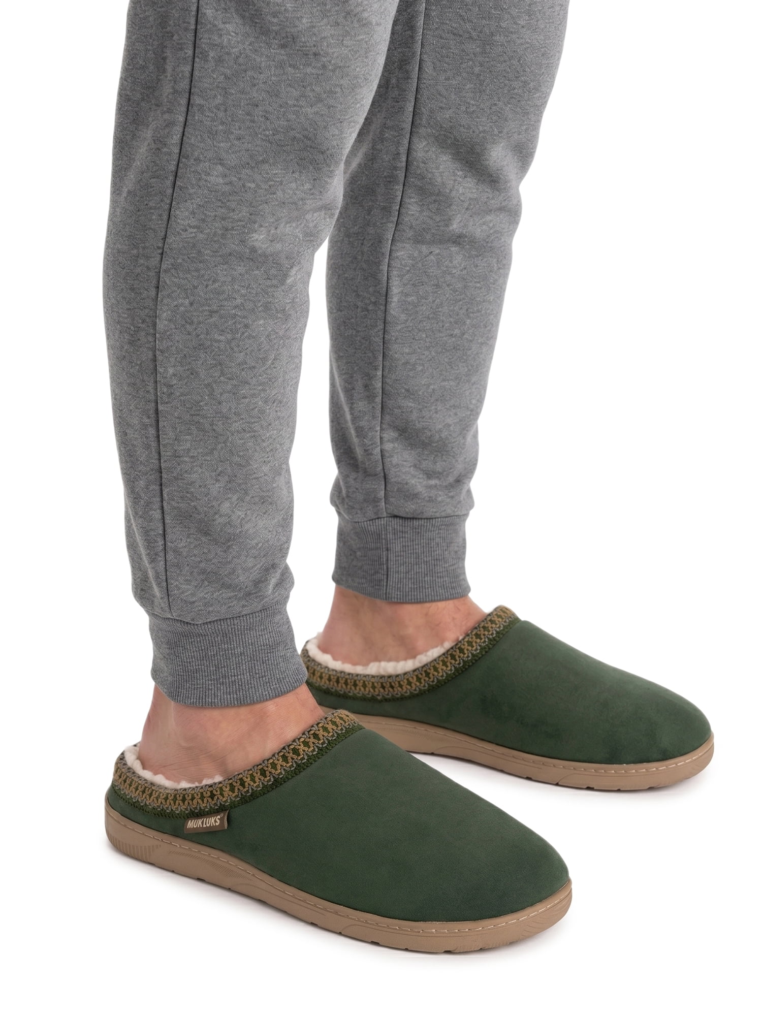 MUK LUKS Men's Faux Suede Clog