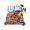 Blue, variant on California King Flat Sheet 108"x98", Boho Flowers Soft Lightweight Bedding Flat Sheets Only, Bohemia Ethnic Floral Colorful Floral Brushed Microfiber Top Bed Sheet, Breathable Bedsheets