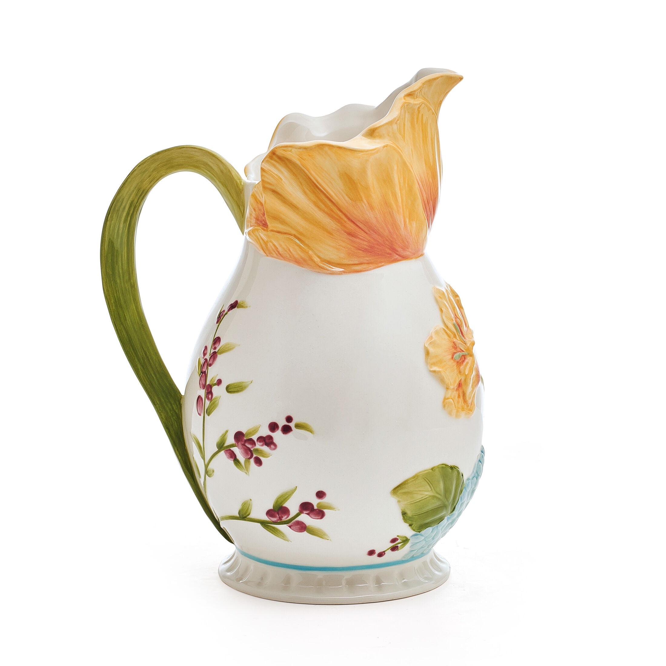 Fitz and Floyd Meadow 10.5 in Pitcher