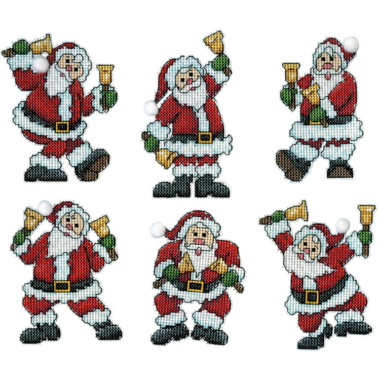 Santa Plastic Canvas Ornament Kit, Men's, Size: 4.5 x 6.5