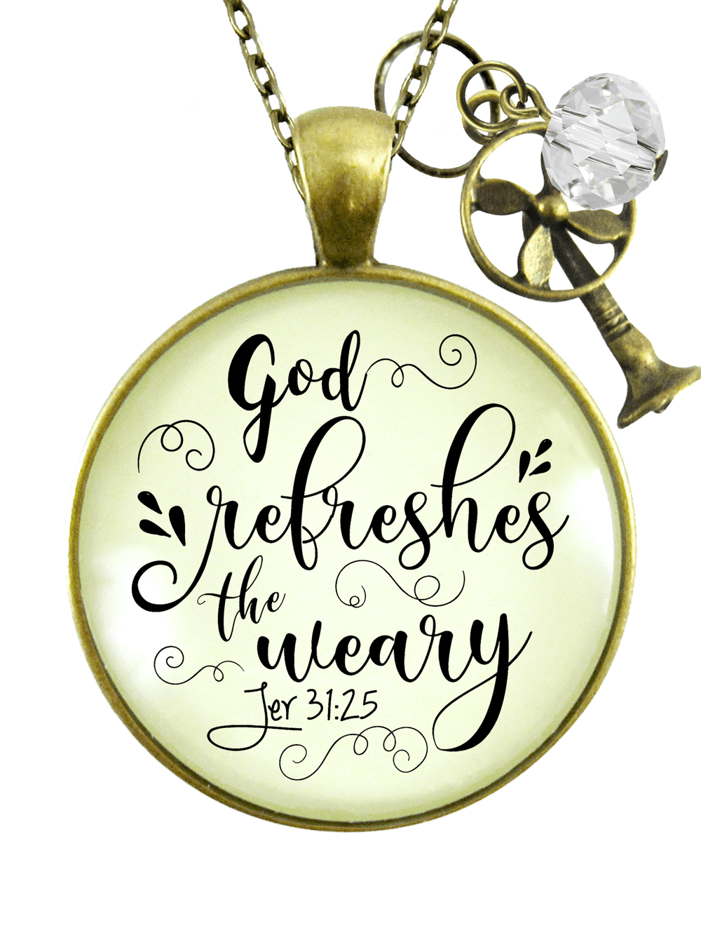 Spiritual Gift Necklace with Encouragement Message Dainty Necklace with Card Motivational Small Gift for Her Gold Plated Eye Necklace