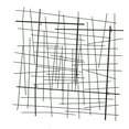 thumbnail image 1 of Sagebrook Home Metal 28" Abstract Lines Wall Decor, Black, 1 of 3