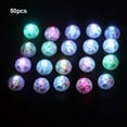 thumbnail image 3 of Cateissary 50 unidades/juego de minibolas de luces para decoración de bodas y manualidades. La batería incluida puede durar más de 48 horas. Decoración del hogar color hepta, 3 of 6