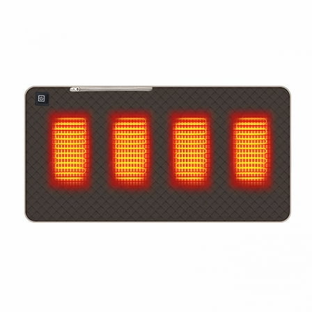 AUQ Portable Heated Camping Chair Cushion, Usb-Powered Foldable Heated Stadium Seat Cushion, Adjustable Warm Seat Pad for Outdoor, Camping, Hunting, Fishing, Vehicles Stadium Seat Cushion