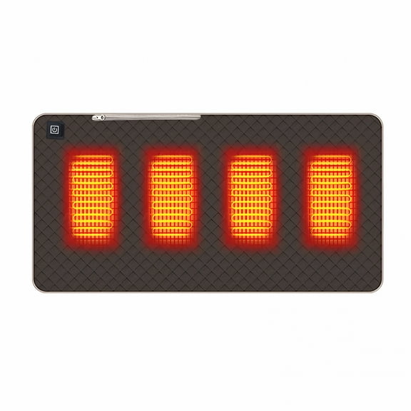 AUQ Portable Heated Camping Chair Cushion, Usb-Powered Foldable Heated Stadium Seat Cushion, Adjustable Warm Seat Pad for Outdoor, Camping, Hunting, Fishing, Vehicles Stadium Seat Cushion