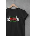 thumbnail image 5 of Old Glory Juniors Christmas Heavy Metal Horns Short Sleeve T Shirt, 5 of 6