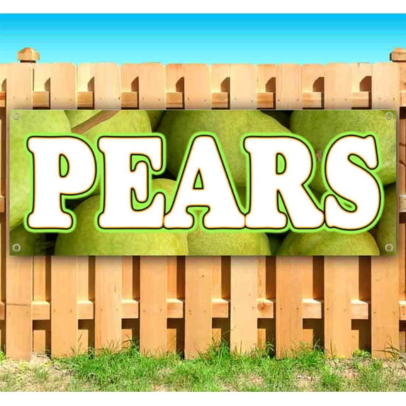 Pears 13 oz Vinyl Banner With Metal Grommets