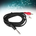 thumbnail image 4 of Cable Estéreo De Audio Adaptador, Transferir Con Precisión 6.35 Mm De 6.35 Mm A Cable De Audio Dual Para Conectar La Interfaz De Audio, 4 of 7
