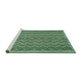 thumbnail image 2 of Ahgly Company Machine Washable Indoor Rectangle Southwestern Turquoise Blue Country Area Rugs, 2' x 4', 2 of 4
