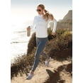thumbnail image 5 of Upf 50+ Protection Solaire Vêtements pour Femmes Sweat à Capuche Zippé Manches Longues Pêche Course Randonnée Veste Performance Extérieure, Blanc, TG, 5 of 5