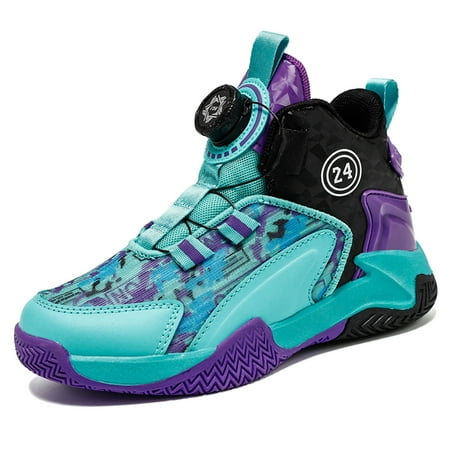 

Boys High Top Sneakers Basketball Shoes Breathable Lightweight Running Shoes for Kids Fashion School Shoes Little/Big Kids