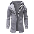 thumbnail image 1 of Birdeem Mens Solid Color Design Zipper Pocket with Velvet Long Sleeved Hooded Casual Jacket, 1 of 8