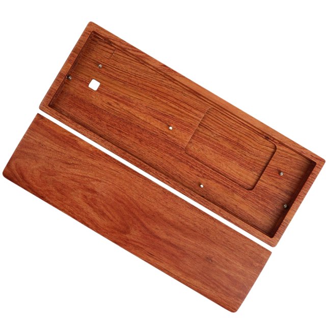 Carcasa de madera DIY Baoblaze para GK61X GK61XS GK64X GK64XS Mecánico Estuche para teclado