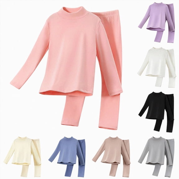 Baby Girls And Toddler Long Sleeve Top And Pants Snug Fit Cotton 2 Piece Pajama Set,6-12 Months 12-24 Months 2t 3t 4t 5t 6t 7t 8t 9t Children Purple 6-7 Years