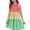 Green, variant on HNMKIU Girls Dresses for Everyday Wear - Stylish Round Neck Design for Outdoor Activities Casual Outfits for Girls 3 to 14