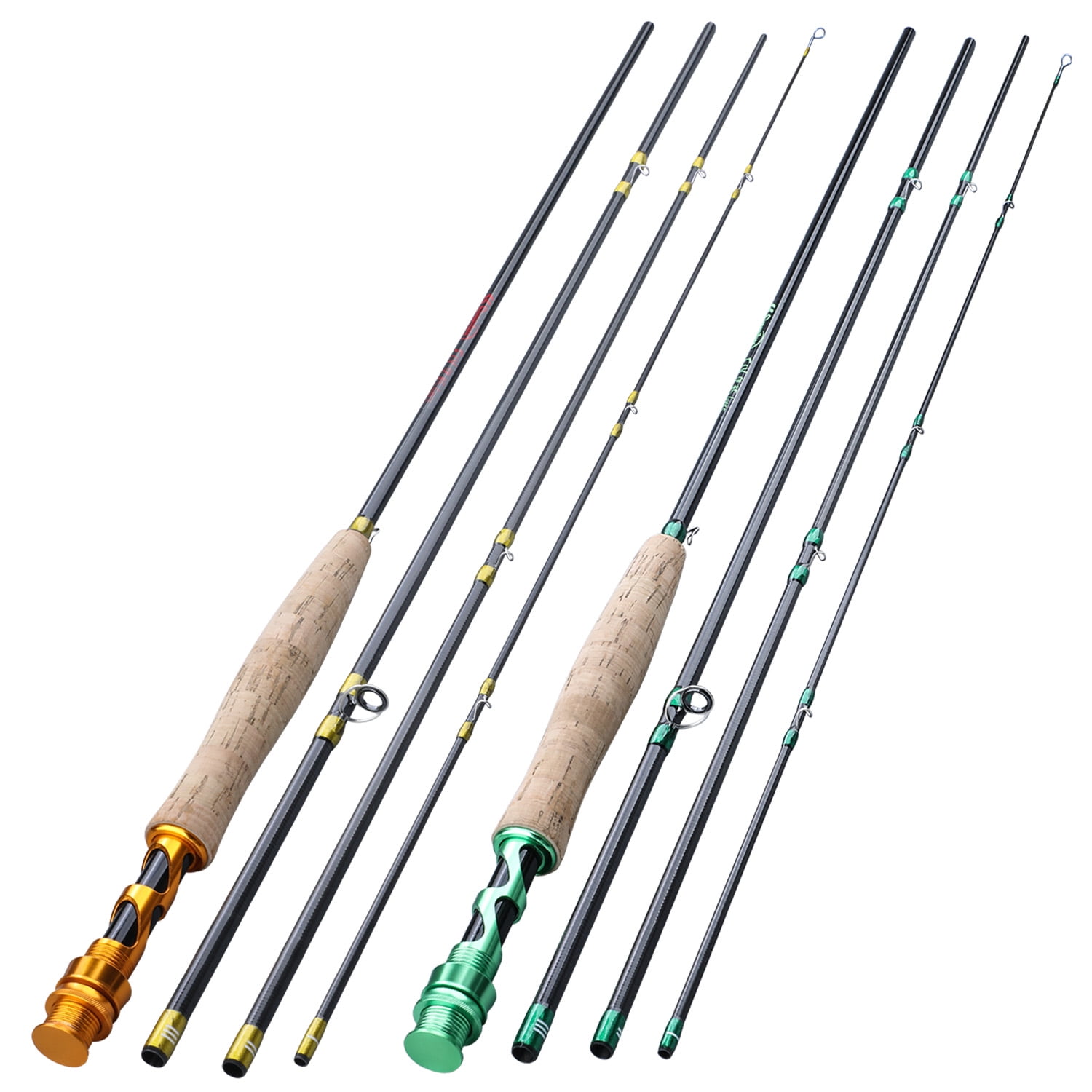 Aventik Stalker Fly Rods IM12 7'6'' LW2 8'6'' LW4 All in 4 Pieces Fast Action Super Compact Freshwater Ultra Light Fly Fishing Rods 8'0'' LW3 