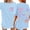 C-Light Blue175, variant on DHFJKG Short Sleeve Shirts For Women Oversized Bow Print Graphic Tee Crewneck Vintage Tshirts Casual Baggy Streetwear Trendy Tops