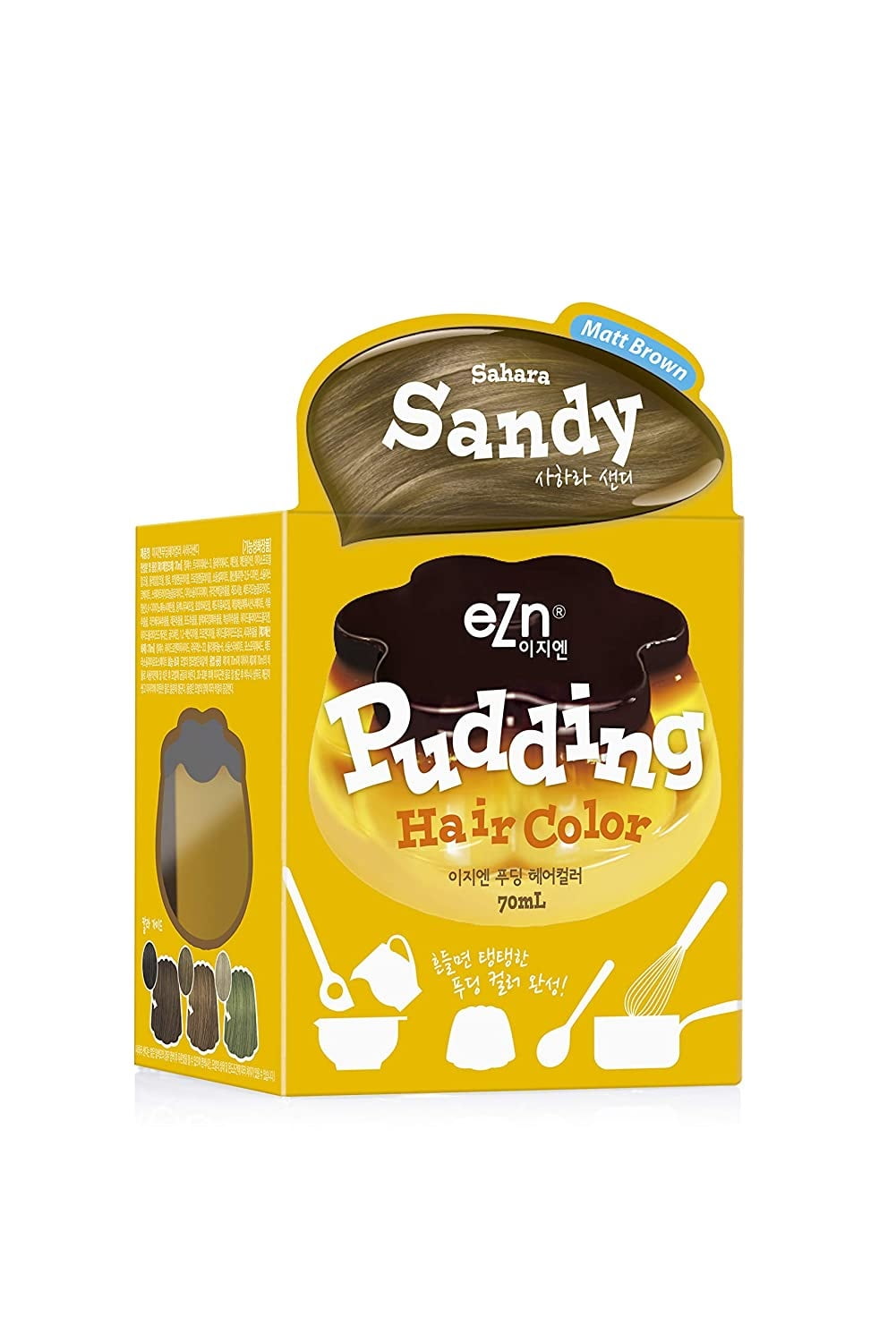 eZn Pudding Hair Dye Ammonia-Free Permanent Hair Color Sahara Sandy Self Hair  Dye DIY Kit Contain Keratin Made in Korea Beauty - Walmart.com