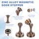 thumbnail image 3 of Tope de Puerta Magnético, Soporte de Puerta de Aleación de Zinc, Protector de Pared para Manijas de Puerta con Tornillos para Montaje en Pared y Suelo, Bronce Rojo, 3 of 7
