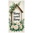 thumbnail image 2 of Floral Design Home Decor Sweet Home Decorative Banner Outdoor Indoor Housewarming Gift for Living Room Garden Entryway Decoration, 2 of 7
