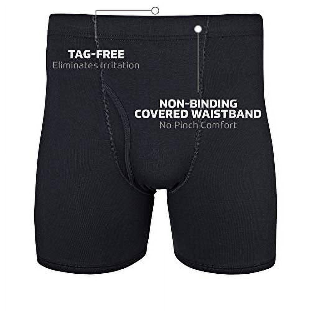 Gildan Men's Boxer Briefs With Covered Waistband, 5-Pack photo 2
