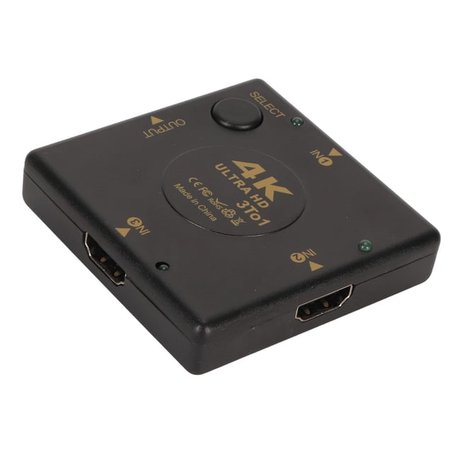 HD Multimedia Interface Switch, Stable Support 3D 3 Port Video Switch 3.4Gbps Bandwidth 3 In 1 Out For Projector
