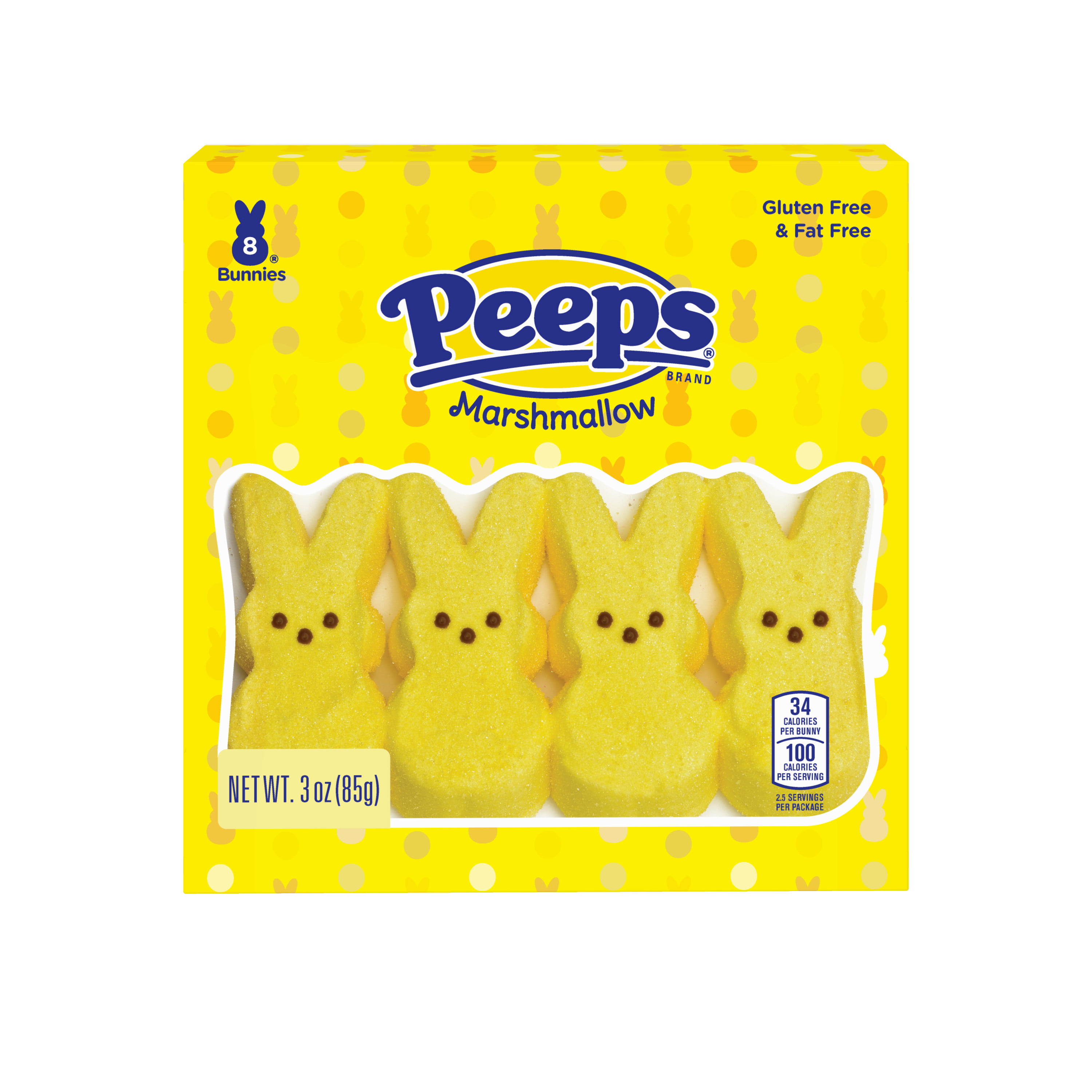 Peeps Easter Halloween 9" Yellow Bunny Plush Tote Basket  NWT