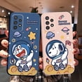 thumbnail image 2 of Funda Protectora Len Para Samsung Galaxy S22 Ultra S21 FE A33 A53 A73 A03S M32 M22 Doraemon Snoopy Astronauta De Borde Cuadrado, 2 of 4