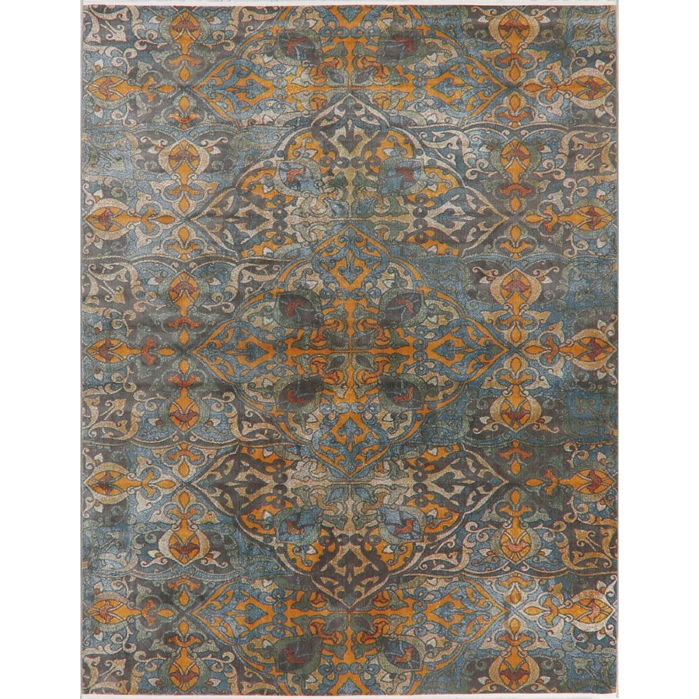 Traditional Distressed Area Rug 8x10 Faded Turkish Oriental Carpet