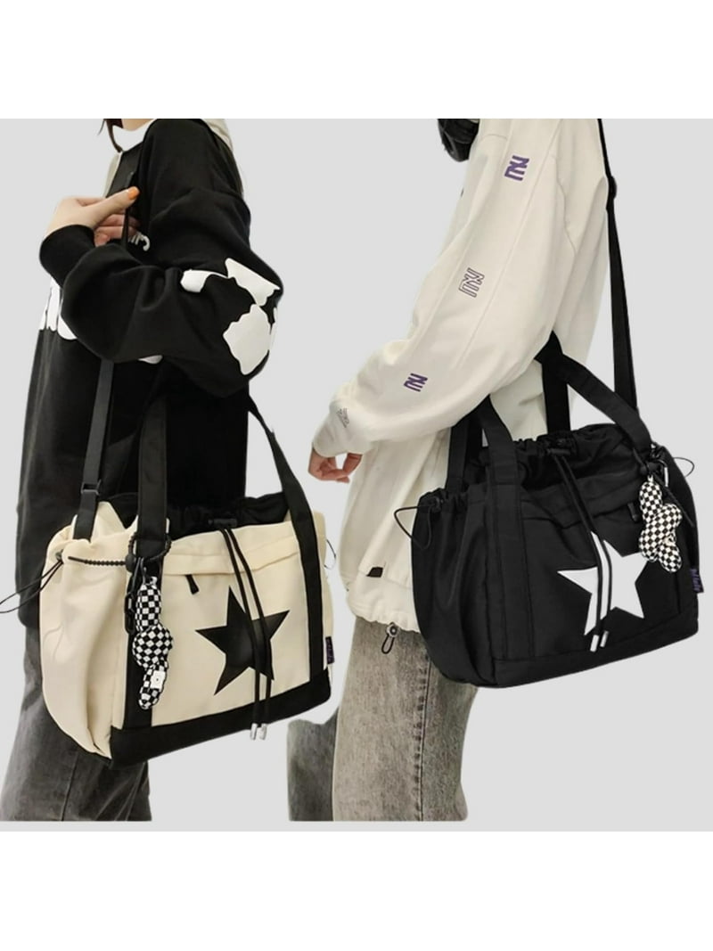 Star Messenger Bag, Vintage Star Tote Bag Y2K, Cute