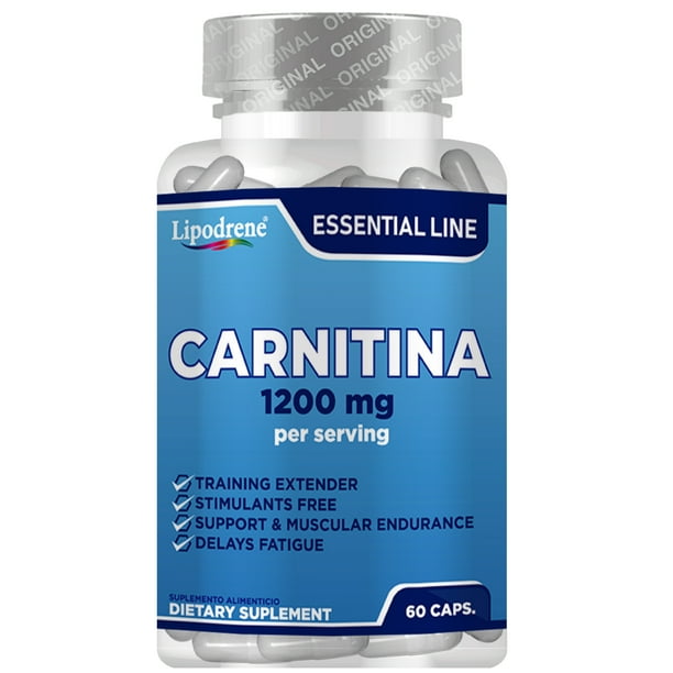 L-Carnitina Lipodrene 1200 mg, 60 Caps, Essential
