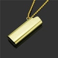 thumbnail image 4 of Creative Lighter Shell Necklace Pendant Hip Hop Jewelry Lighter Case Pendant Necklace Golden, 4 of 8