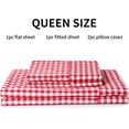 thumbnail image 7 of Cotton Queen Size Sheet Set Mint 4 Piece - Hotel-Quality Queen Sheets Bed Set, Soft & Breathable Cotton Bed Sheets Sets with Deep Pocket fit Upto 16 inch, 7 of 7