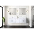 thumbnail image 4 of 72 In. X 22 Glossy White Bath Vanity With Marble Countertop, Faucet , 30" Led Mirrors - Stain And Scratch Resistance For A Long Time Double Vanity, Top, Faucet, Use, 4 of 7