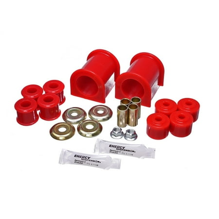 Ford F53 Motorhome Chassis Energy Suspension 89-11 Ford F53 Class A Motorhome 1-1/2in Front Sway Bar Bushings - Red ()