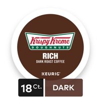 Krispy Kreme Doughnuts Rich Blend Keurig Single-Serve K-Cup Coffee Pods, Medium Roast Coffee, 18 Count