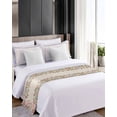 thumbnail image 4 of Xipuska Spring Floral Bed Runners for Queen Size Bed, Decorative Bed Throws for Foot of Bed, Watercolor Botanical Rustic Farmhouse Bed Runner Sofa Throw Bedding Scarf Protector Slipcover for Bedroom, 4 of 6
