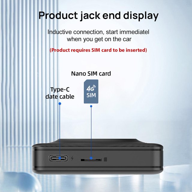 Carlinkit Car Play Dongle WiFi Carplay Wireless Box para Tesla (Norteamérica) Sywqhk Accesorios para autos y motos