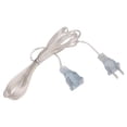 thumbnail image 6 of Clear US Plug Extension Cord - Thin Invisible Power Cable Extender, Lightweight Flexible PVC, Durable, Perfect for Home Decor Lights, Small Appliances & Indoor Power Supply Needs, 118in, White, 6 of 8