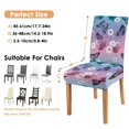 thumbnail image 6 of Washable Butterfly Pattern Dining Chair Covers Set of 4, Stretch Polyester Kitchen Slipcovers, Removable Seat Protector for Home or Event, 6 of 7